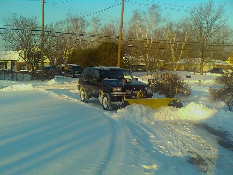 Jeep grand cherokee snow plow
